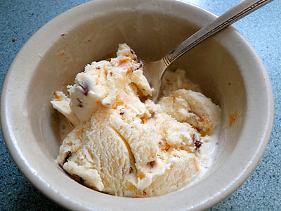 ice cream in glass bowl thumbnail