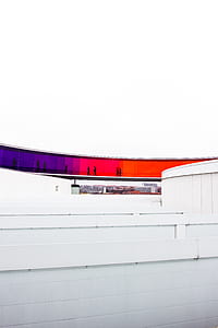 white concrete wall and bridge with glass curtains thumbnail