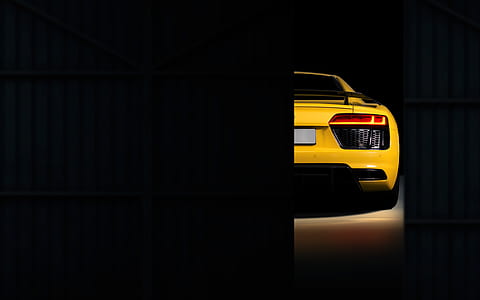 photo of yellow Lamborghini car behind gate thumbnail