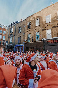 man wearing Santa Claus outfit thumbnail