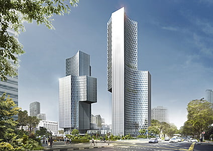 gray concrete buildings photography thumbnail