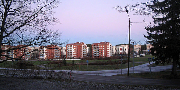 Residential blocks in Kaarina in Finland thumbnail