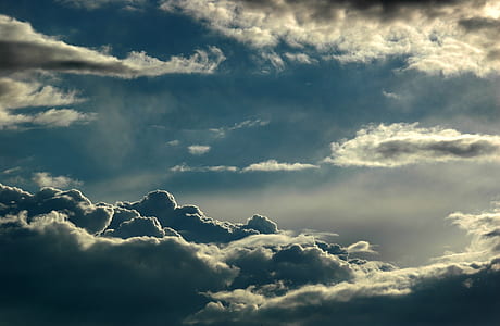 white cumulus clouds and blue sky taken during daytime thumbnail