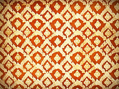 beige and red floral mat thumbnail