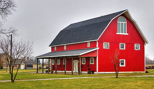 red and white house thumbnail