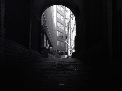 black-and-white, city, landscape, street thumbnail