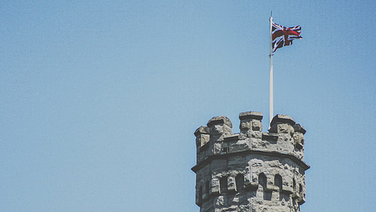 gray castle with England flag thumbnail