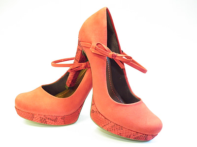pair of pink platform stilettos shoes thumbnail