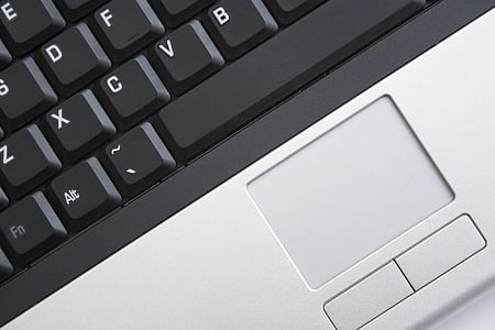 close-up photo of grey and black laptop thumbnail