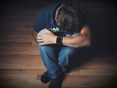 man wearing blue shirt and blue jeans thumbnail