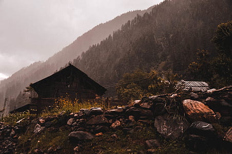 house near mountain thumbnail