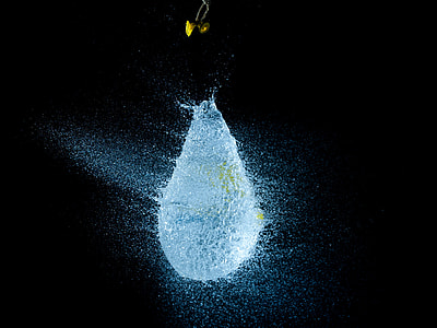 time laps photo of exploded balloon with water thumbnail
