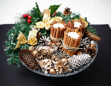 green and gray Christmas ornaments thumbnail
