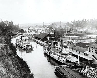Oregon City and Willamette Falls in 1888 thumbnail