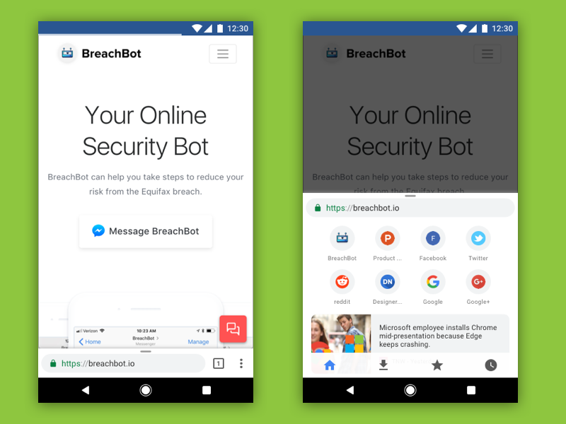 New Google Chrome for Android sketch file sketch file