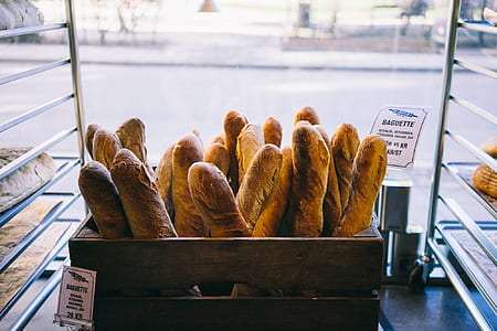 baked bread on basket thumbnail