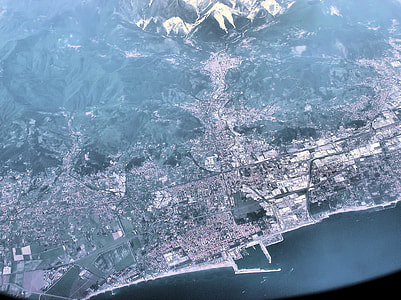 Satellite Image of Carrara, Italy thumbnail
