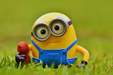 Minions figure on grass field thumbnail