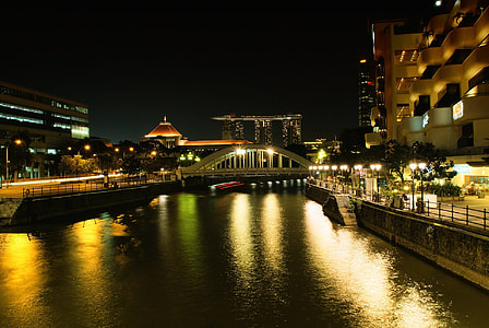 Hongkong Singapore during nighttime thumbnail