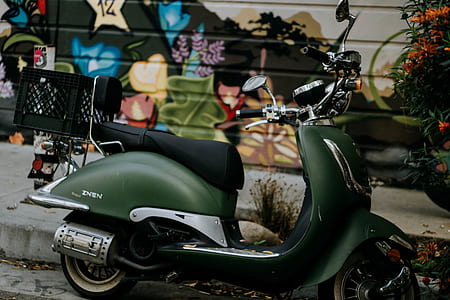 green motor scoote thumbnail