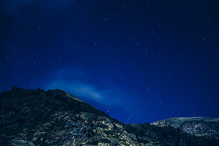 mountain under starry sky thumbnail