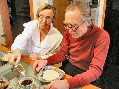 woman putting milk on man's coffee thumbnail