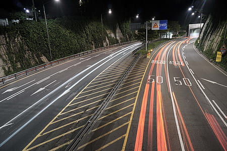 time-lapse photography of highway thumbnail
