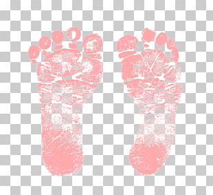 Footprint Infant Child , Baby Feet, pink footprint illustration PNG clipart