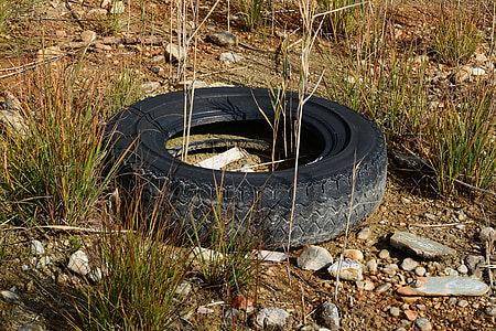 vehicle tire on green grass thumbnail