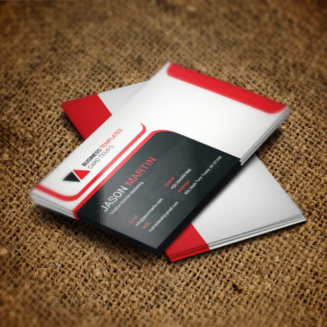 business card psd template psd file