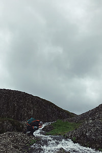 mountain under grya sky thumbnail