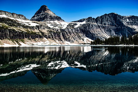 mountain covered with snow thumbnail