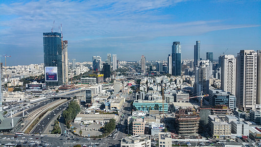 Urban Cityscape with buildings in Tel-Aviv, Israel thumbnail
