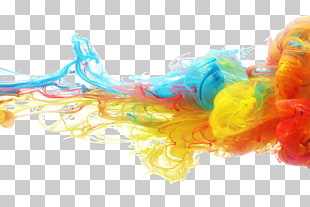 Ink Stain Color Pigment Dye, smoke, multicolored smoke PNG clipart