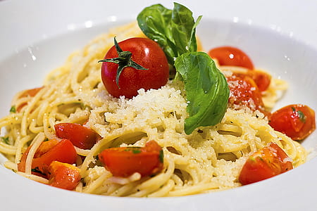 pasta with cherry tomatoes and parmesan cheese thumbnail