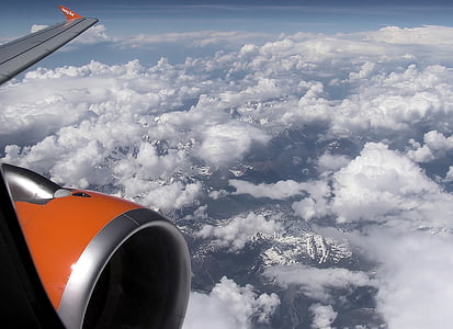 aerial photography of plane and clouds thumbnail