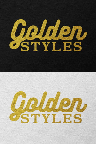 Gold text effects psd file