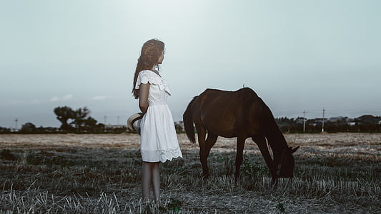woman wearing white dress thumbnail