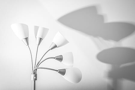 white and gray floor lamp thumbnail