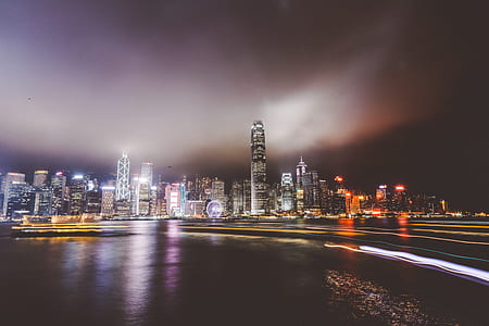 city bear body of water at night thumbnail