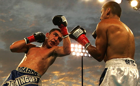 pair of black-and-red Everlast boxing gloves thumbnail