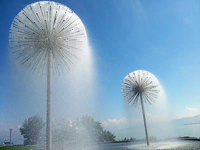 photo of fountains during daytime thumbnail