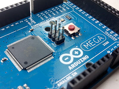 close-up of blue and black circuit board thumbnail