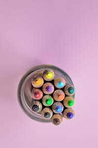 Yellow Pencil Color in Clear Glass Case thumbnail