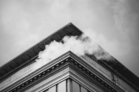 smoking coming on building photo thumbnail