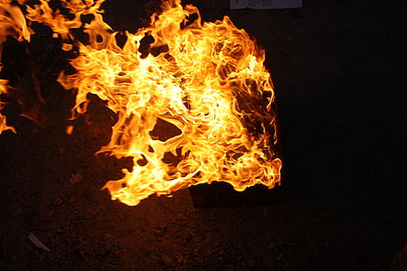 photo of flame during nighttime thumbnail