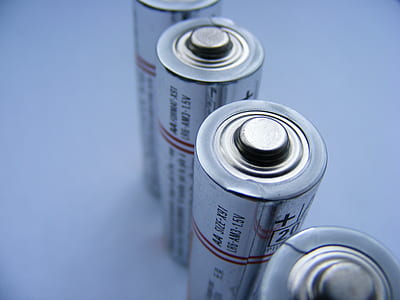 photo of gray batteries on white surface thumbnail