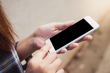 hands, smartphone, technology, blur thumbnail