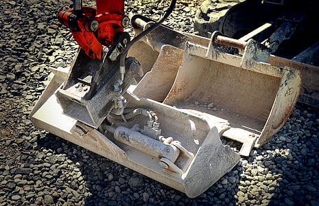 backhoe bucket, site, excavators, blade, kempten, construction workers thumbnail