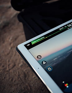 turned-on white tablet computer thumbnail